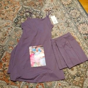 Halara twist tennis dress/ swim dress women's small purple